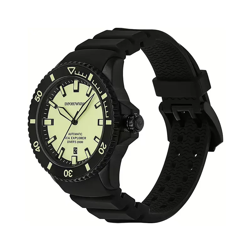 Emporio Armani Sea Explorer Yellow Dial Men's Watch- AR60085